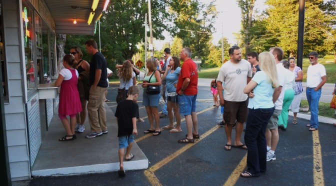 Local ice cream shops bring in crowds